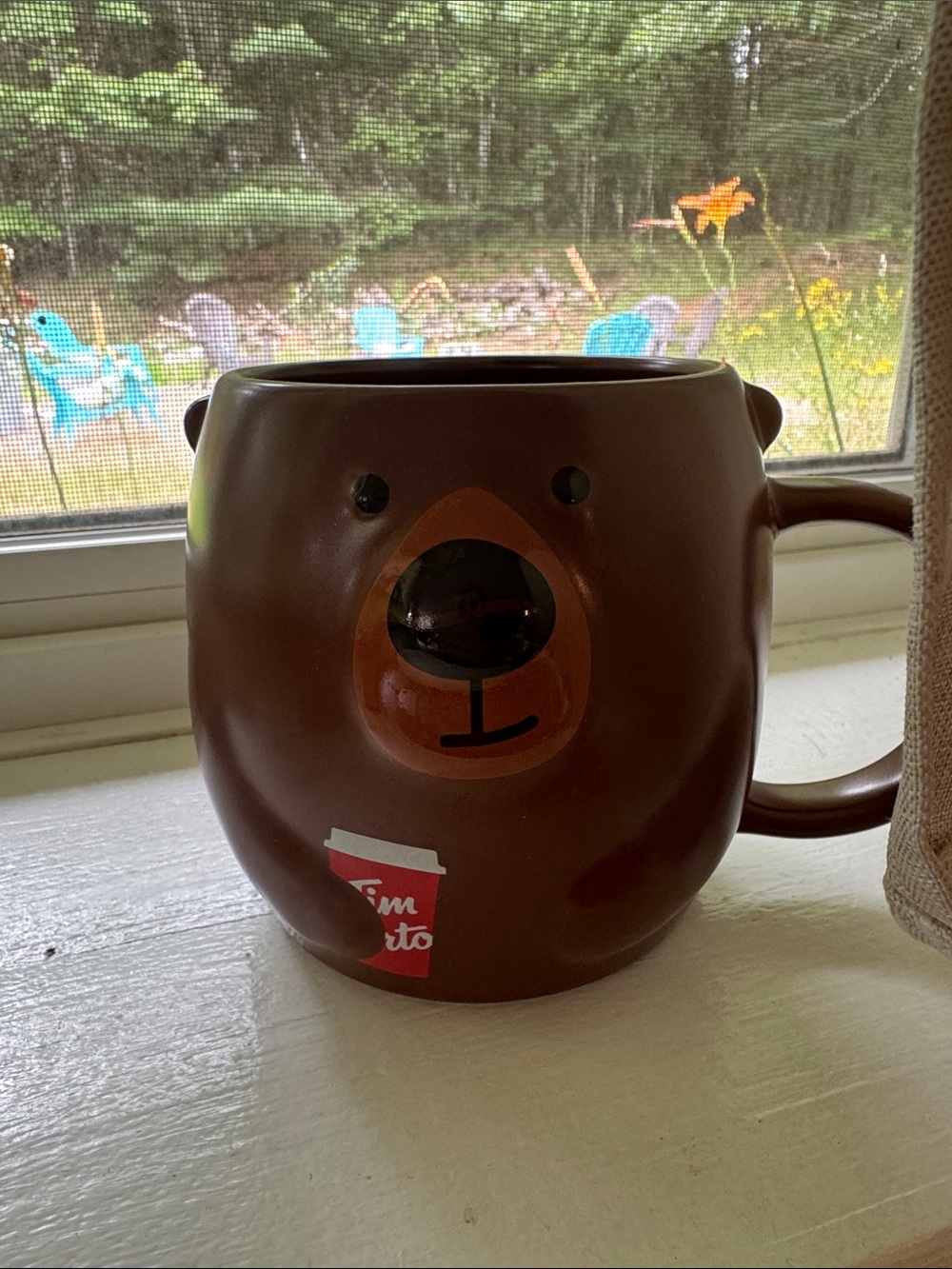 Tim Hortons Limited Edition Brown Bear Ceramic Mug with Handle